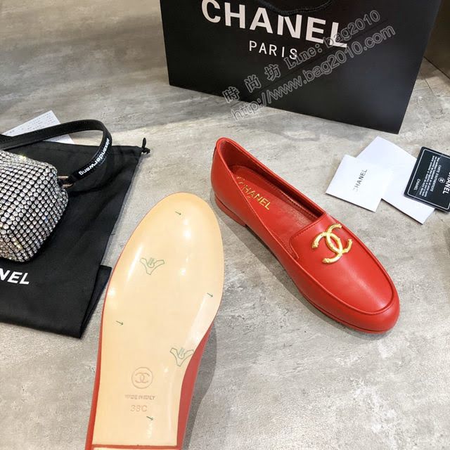 Chanel女鞋 香奈兒2020早春新款單鞋 Chanel女士單皮鞋  naq1277